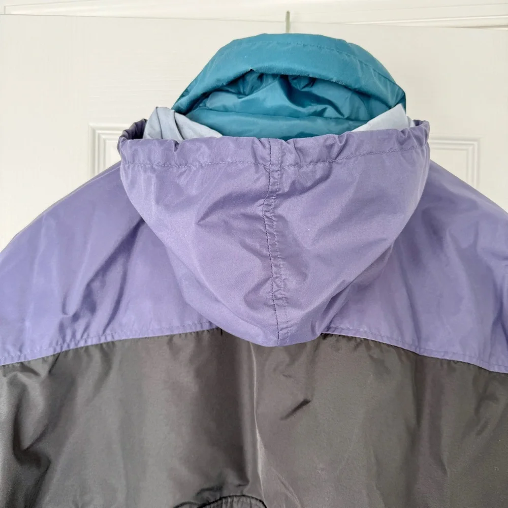 Columbia Snowsuit Men’s XL Black Colorblock Belted Vintage 90s 80s Ski Bib Retro